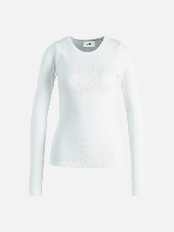 Freya Rib Long Sleeve T-Shirt sold by Plenty