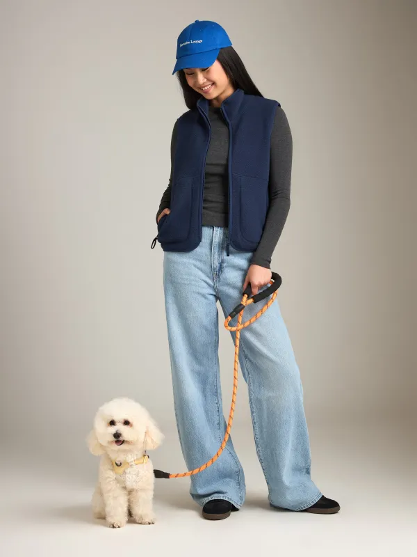 Maren Fleece Zip Vest sold by Plenty