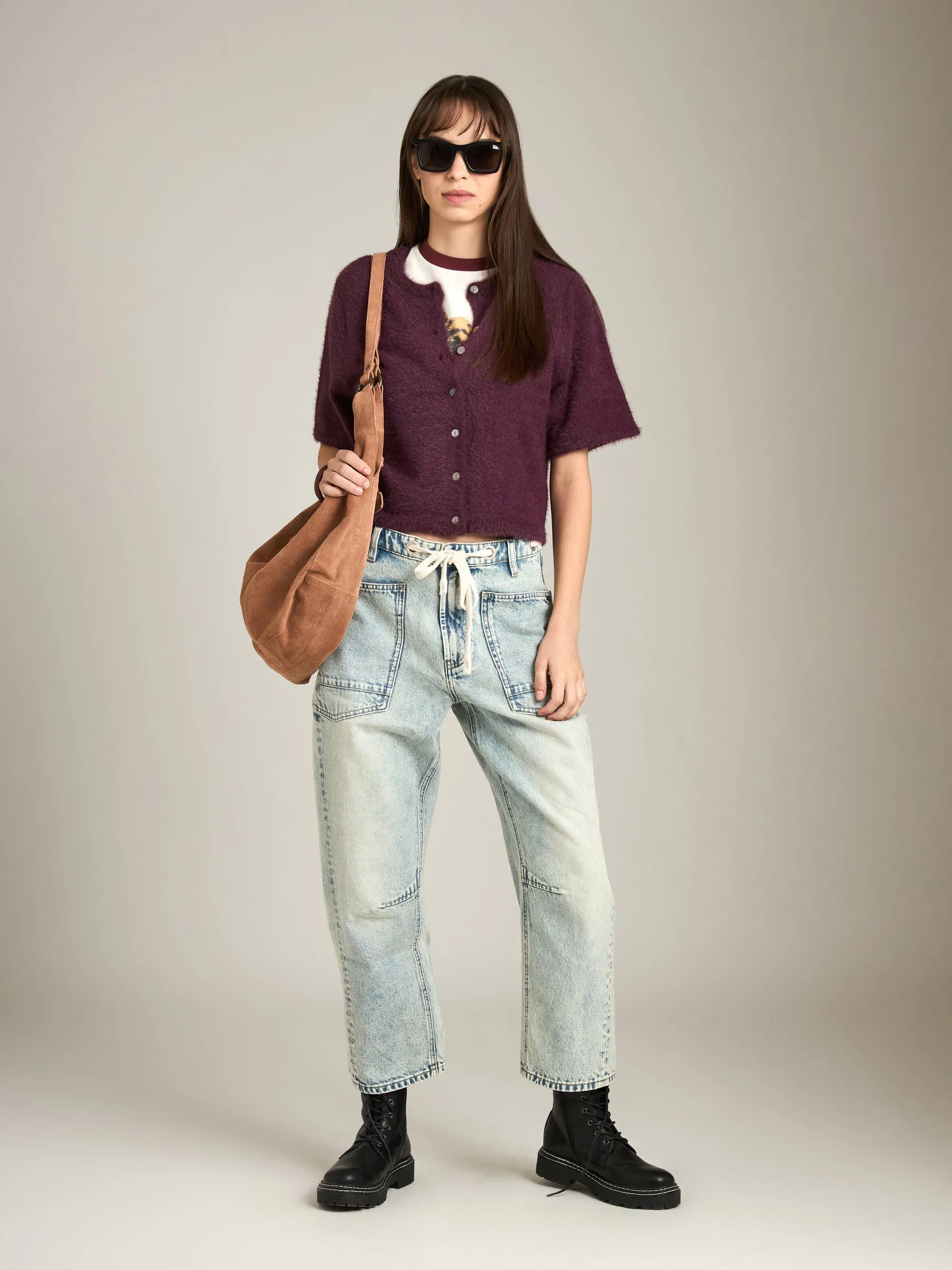 Barrel Denim With Drawstring sold by Plenty