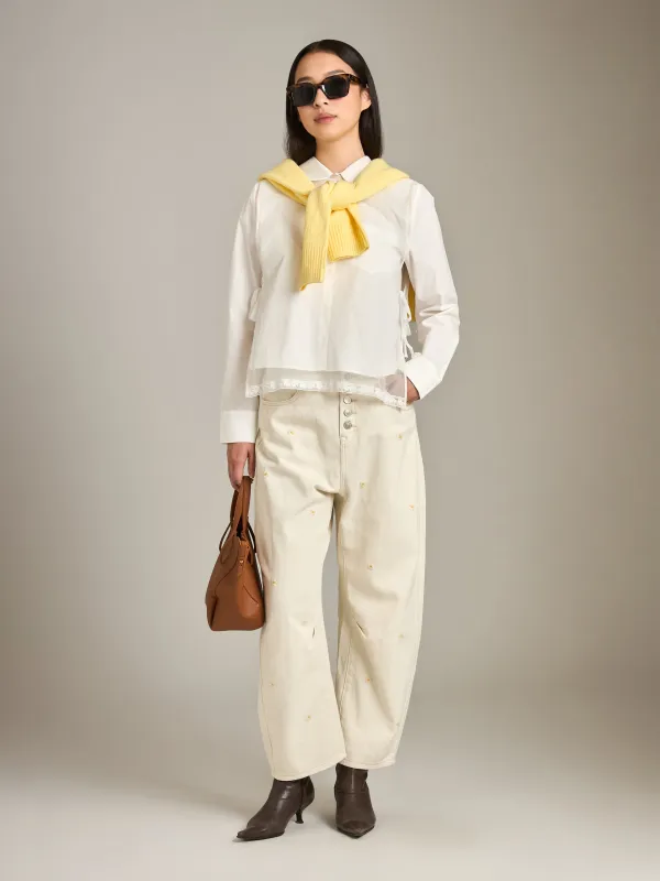 Flower Embroidery Pants sold by Plenty