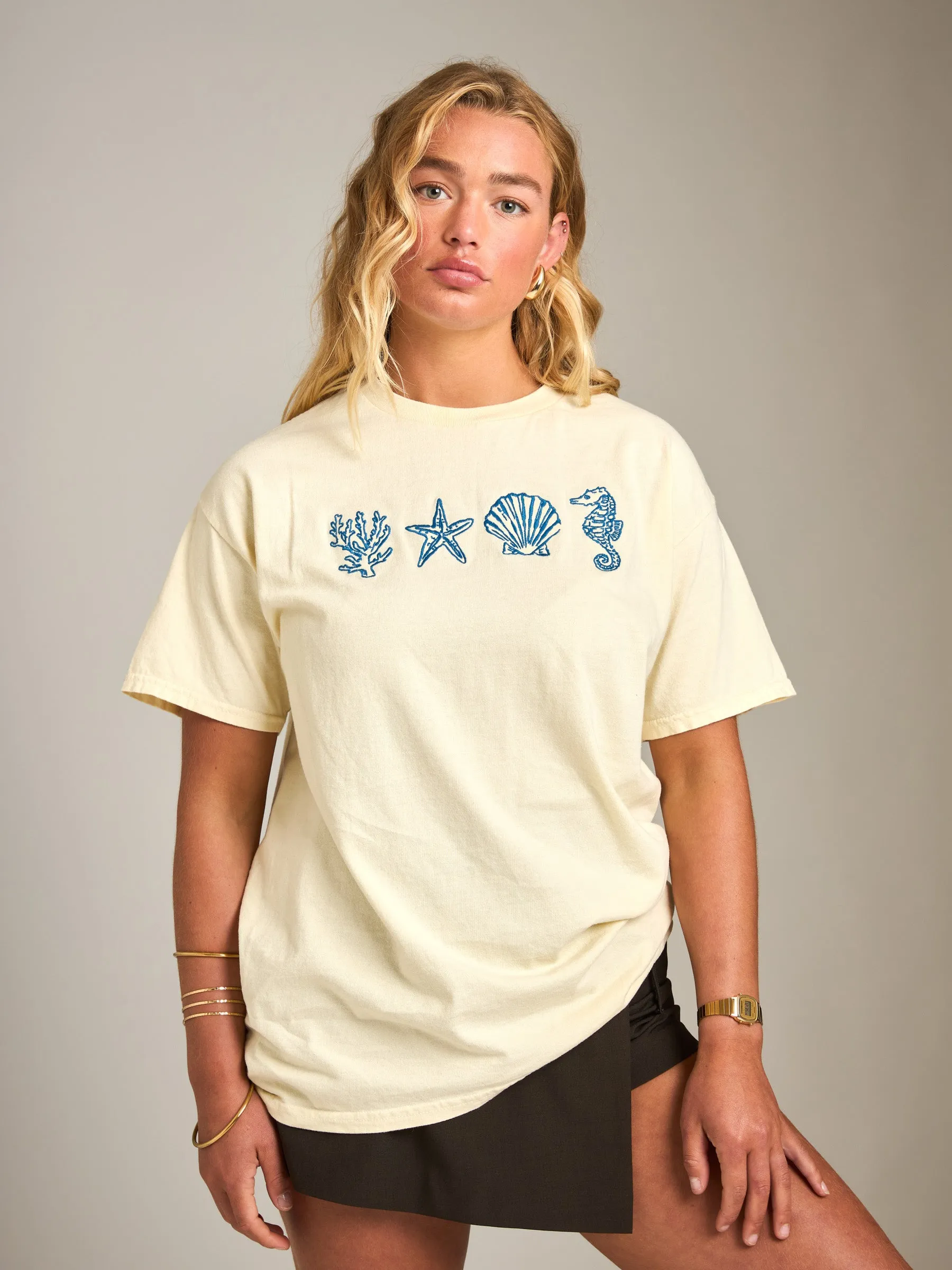 Shell Embroidery Tee sold by Plenty product image thumbnail 2