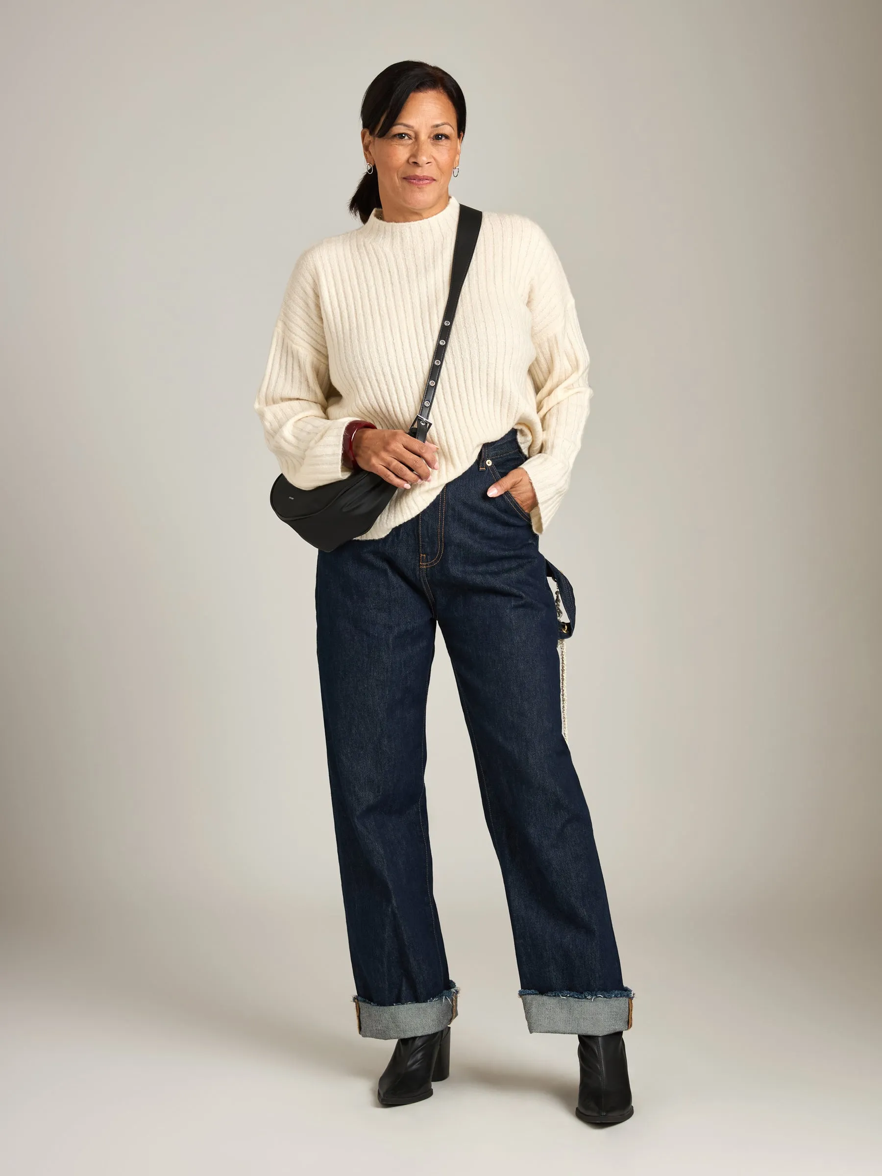 Arnie Funnel Neck Sweater sold by Plenty