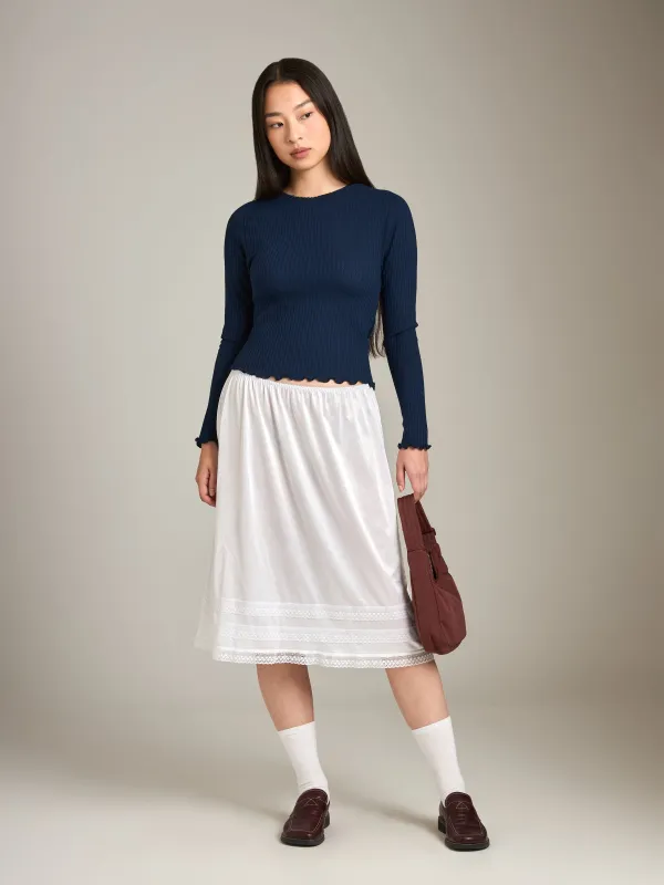 Mindy Lettuce Edge Top made by Plenty
