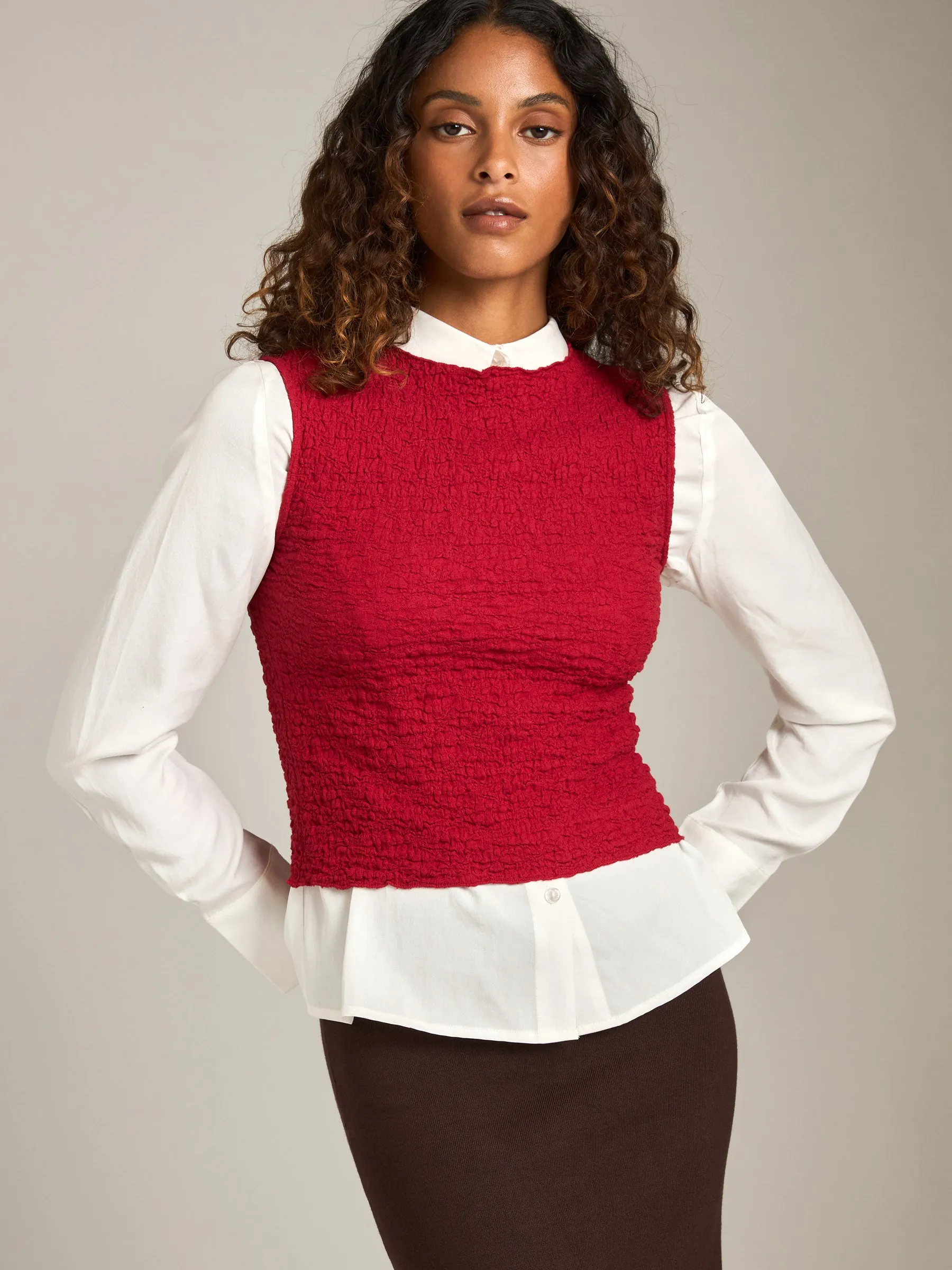 Textured Cotton Teya Top sold by Plenty product image thumbnail 2