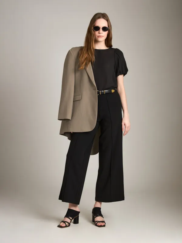 Amy Pintuck Wide Leg Pants sold by Plenty