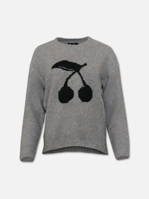 Lou Cherry Crewneck Sweater sold by Plenty