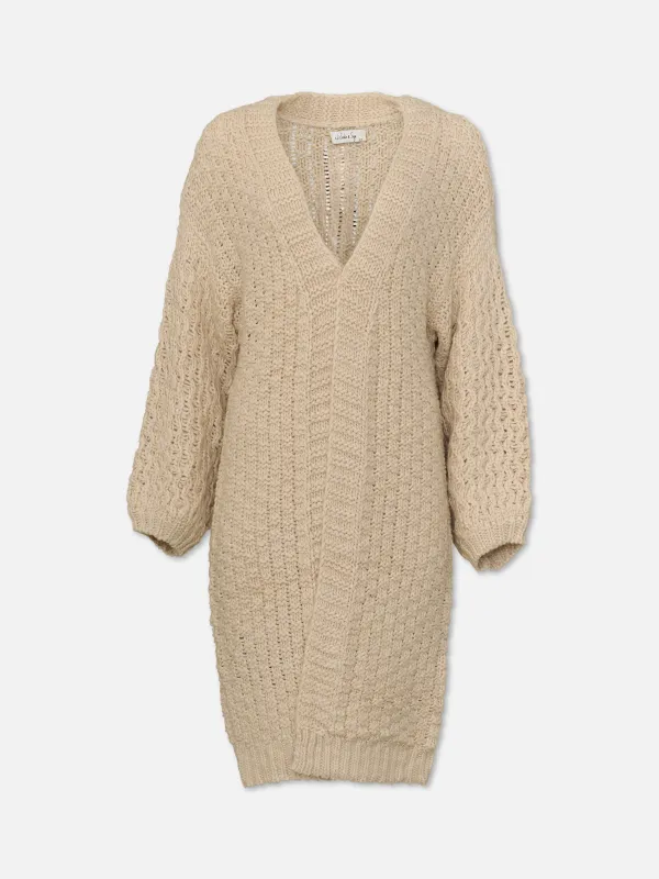 Iggy Chunky Long Cardigan sold by Plenty