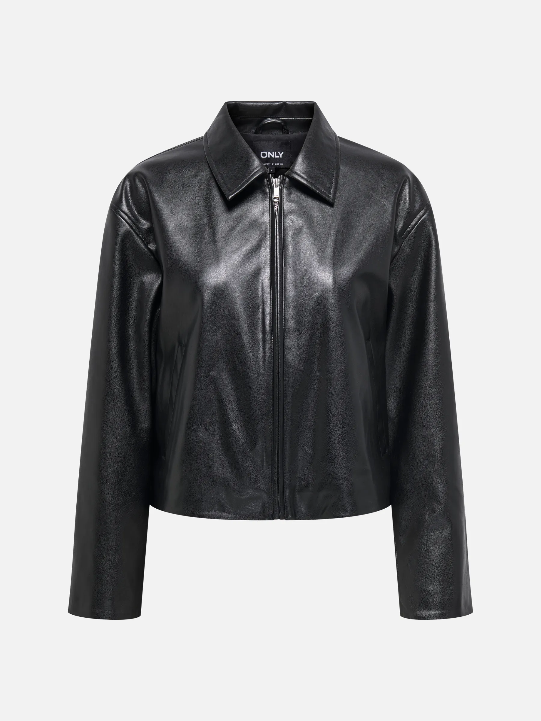 Nicki Faux Leather Zip Jacket sold by Plenty