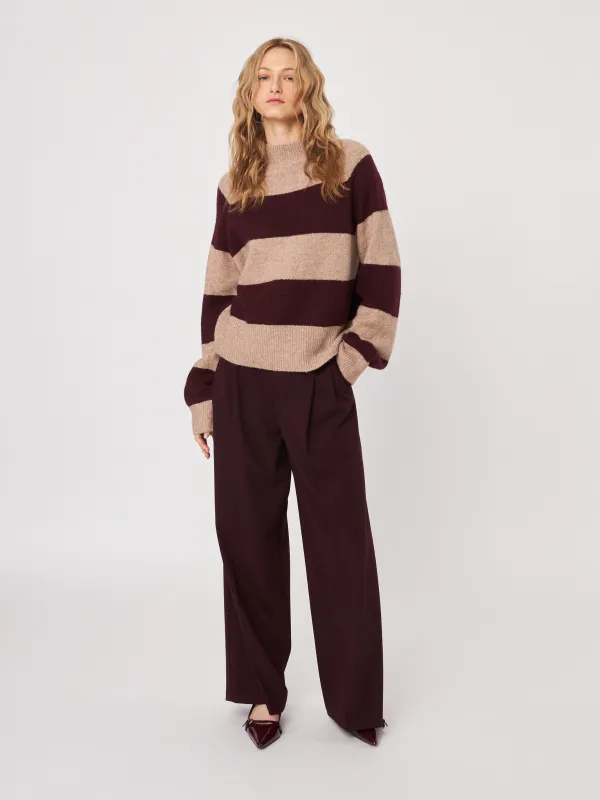 Edison Stripe Crewneck Pullover Sweater sold by Plenty