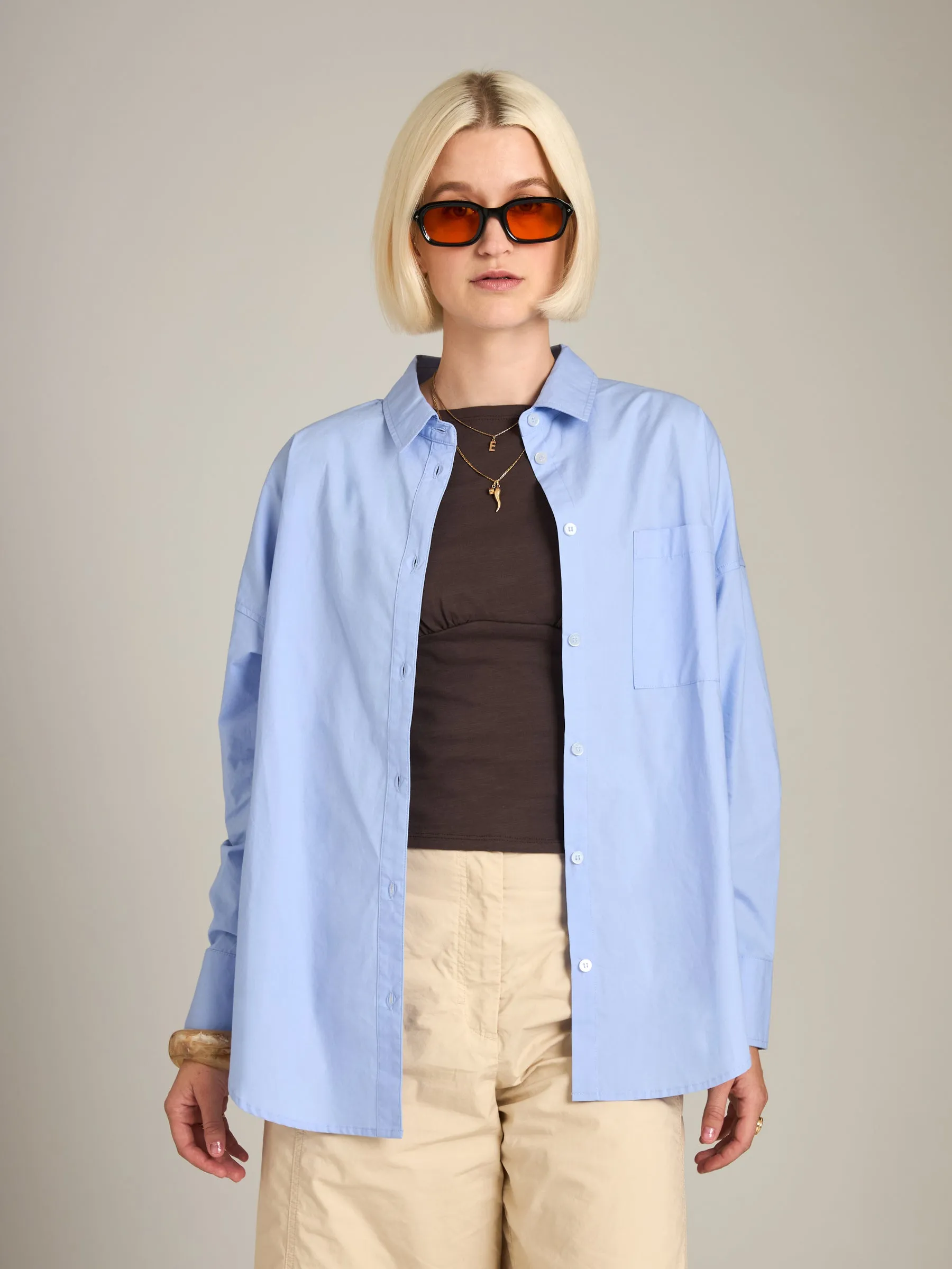 Emily Oversized Button Up Shirt sold by Plenty product image thumbnail 5