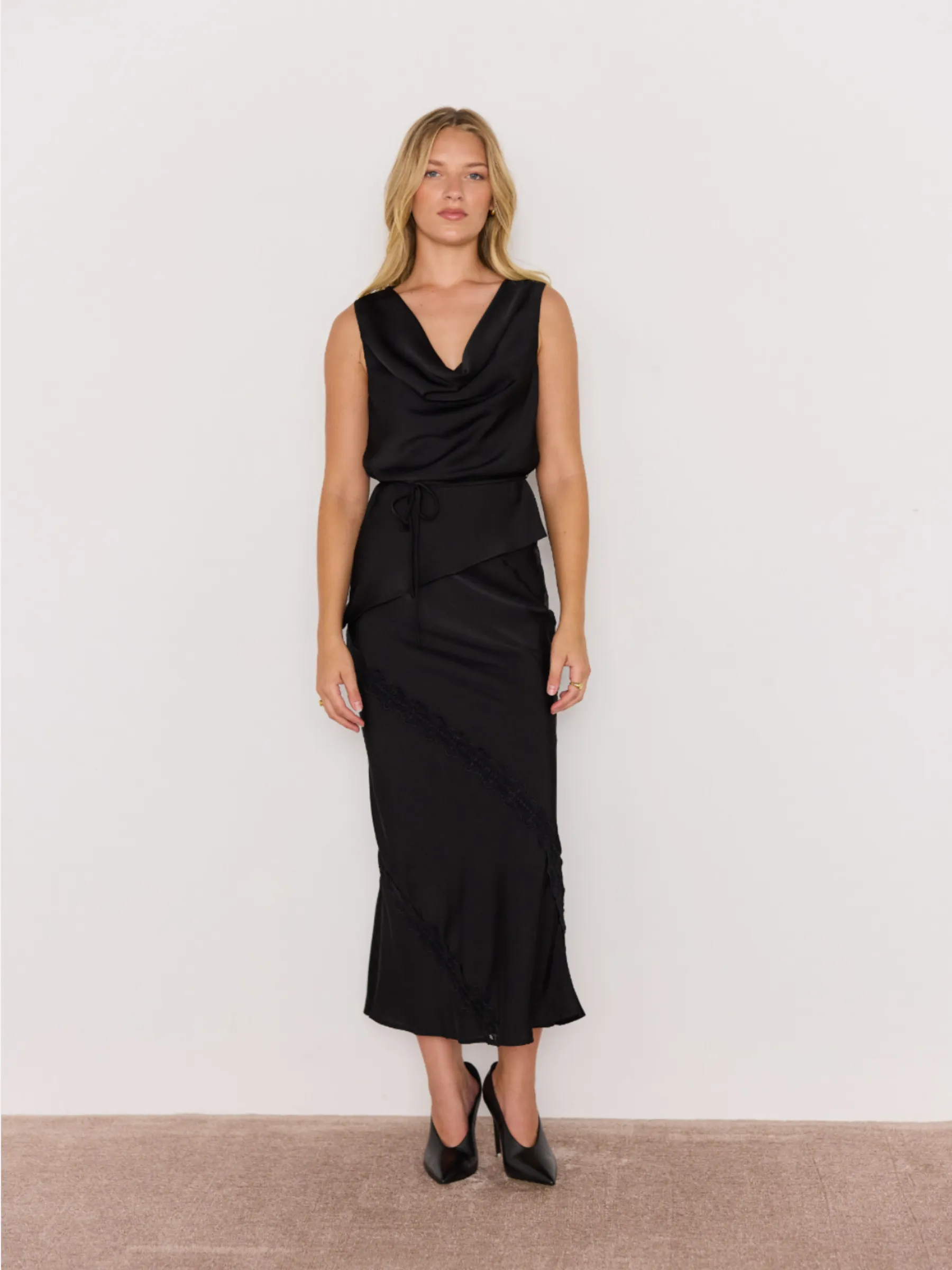 Momento Cowl Neck Top sold by Plenty