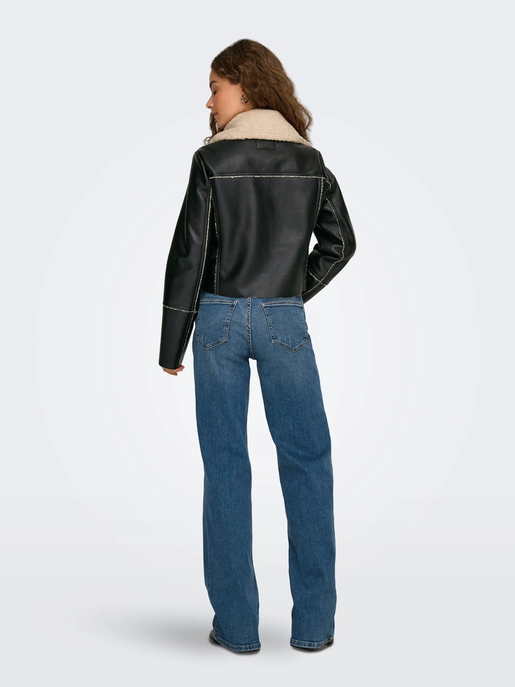 Dora Bonded Short Biker Jacket sold by Plenty product image thumbnail 4