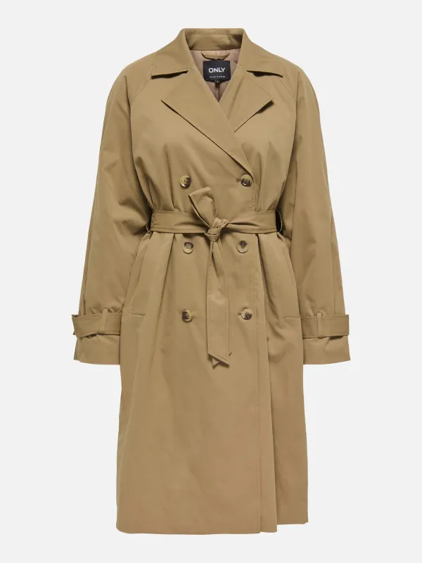 Orchid Long Trench Coat made by Only