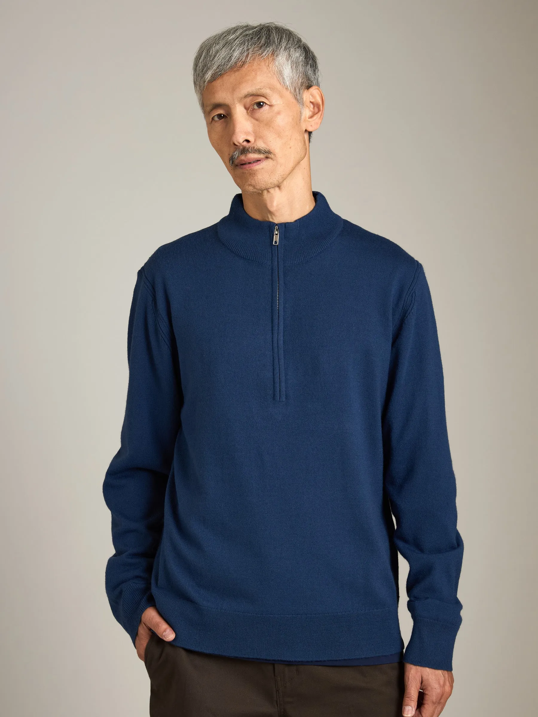 Jersey Stitch Quarter Zip Sweater sold by Plenty product image thumbnail 2