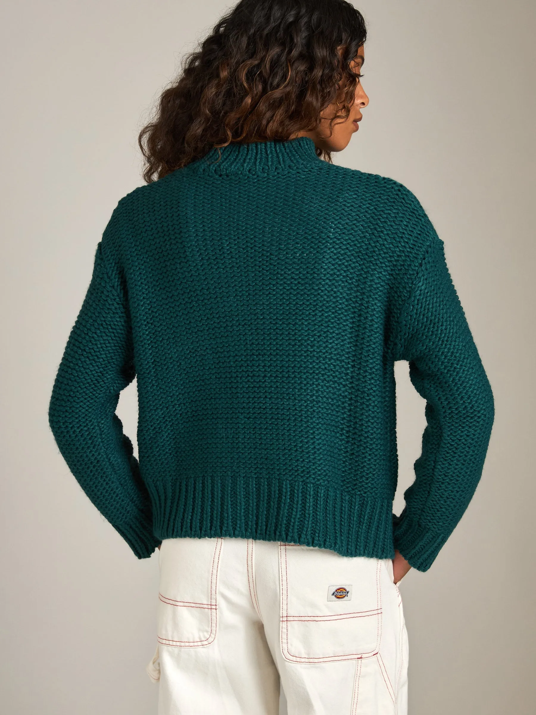 Mily Cable Knit Cropped Pullover Sweater sold by Plenty product image thumbnail 3