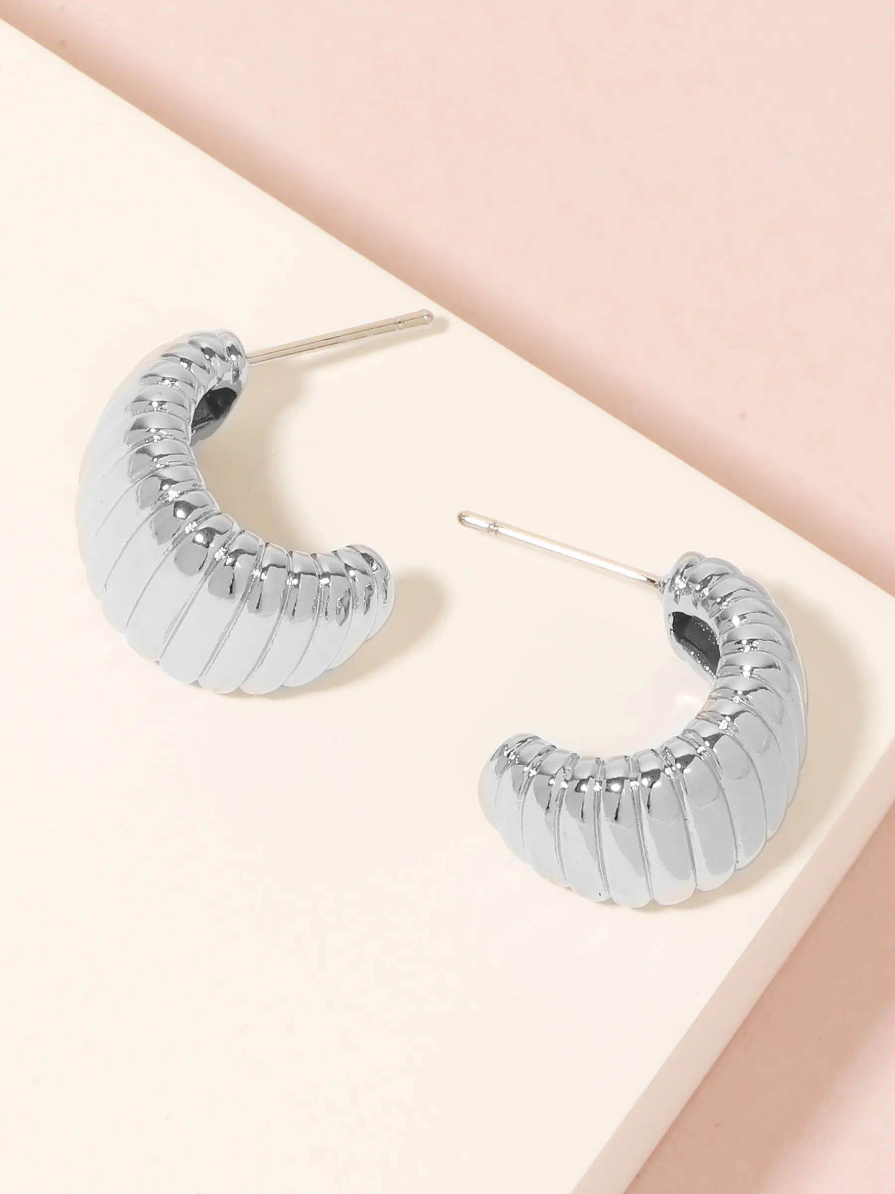 Chunky Bold Open Hoop Earrings sold by Plenty