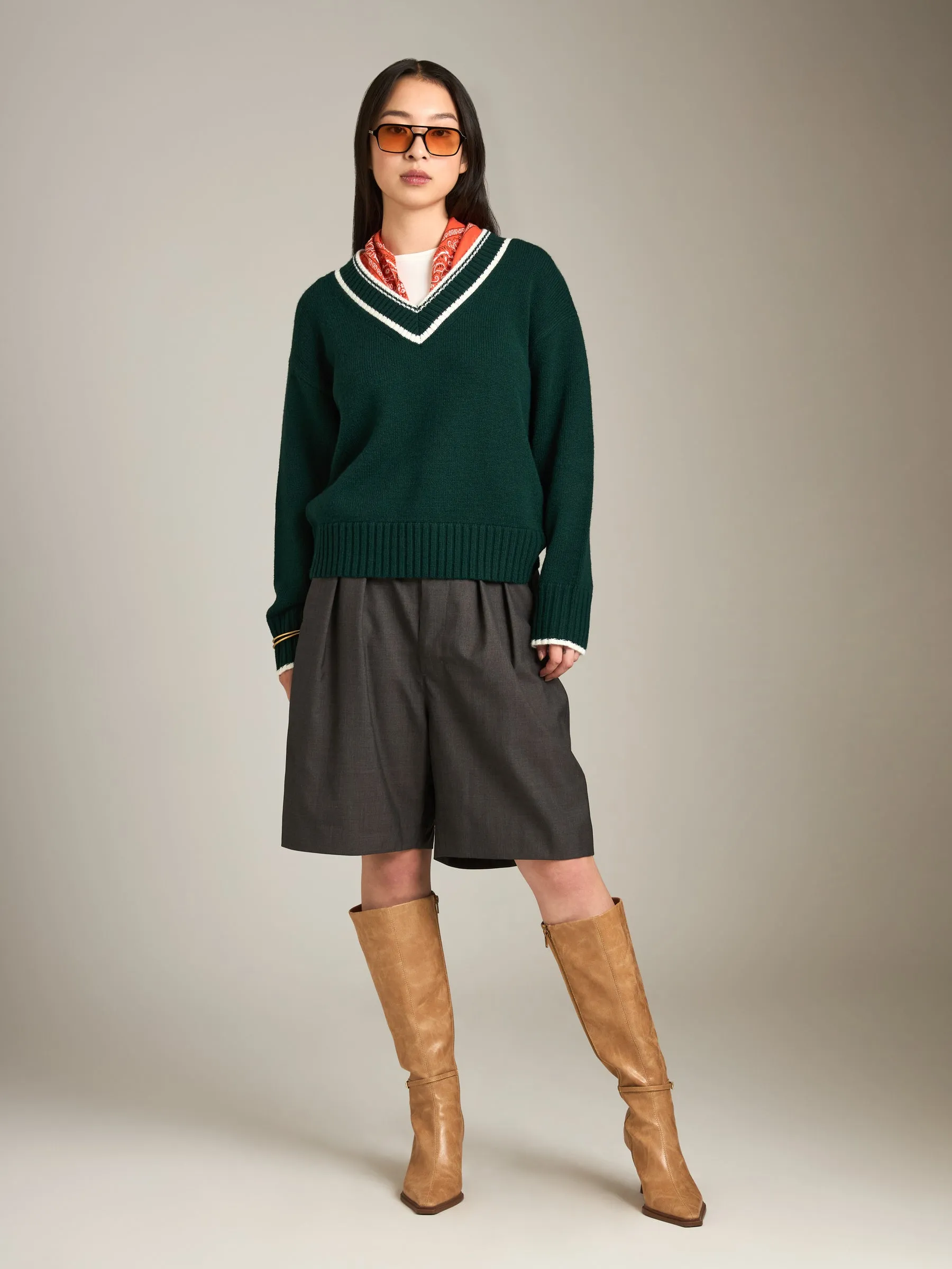 Paxton V-Neck Pullover Sweater sold by Plenty