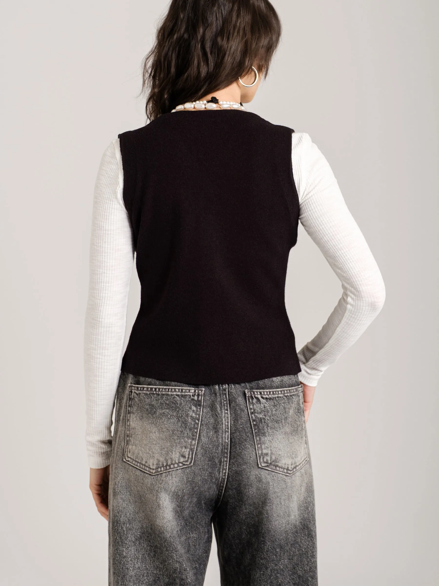 Rosalyn Knitted Vest sold by Plenty product image thumbnail 3