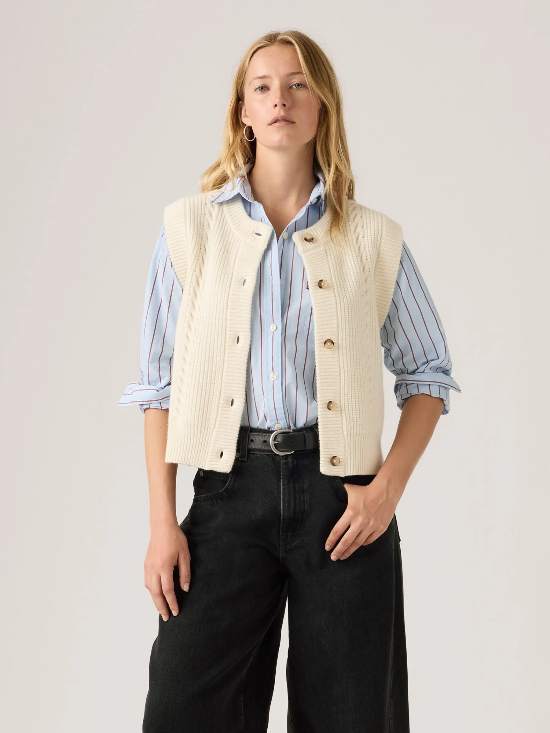 Ines Cable Sweater Vest sold by Plenty