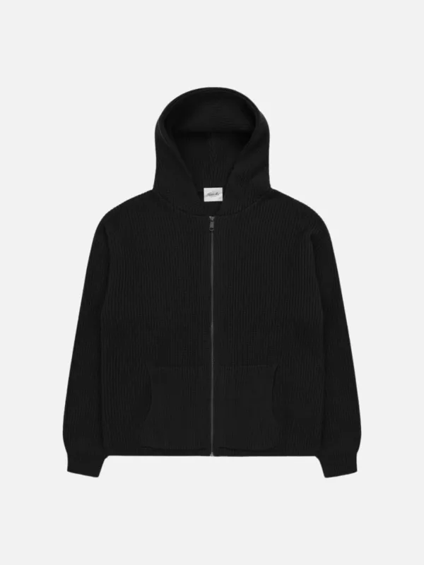 Knitted Zip Hoodie made by Plenty
