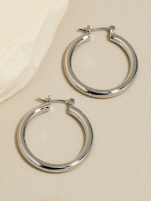 25MM Hoop Earrings sold by Plenty