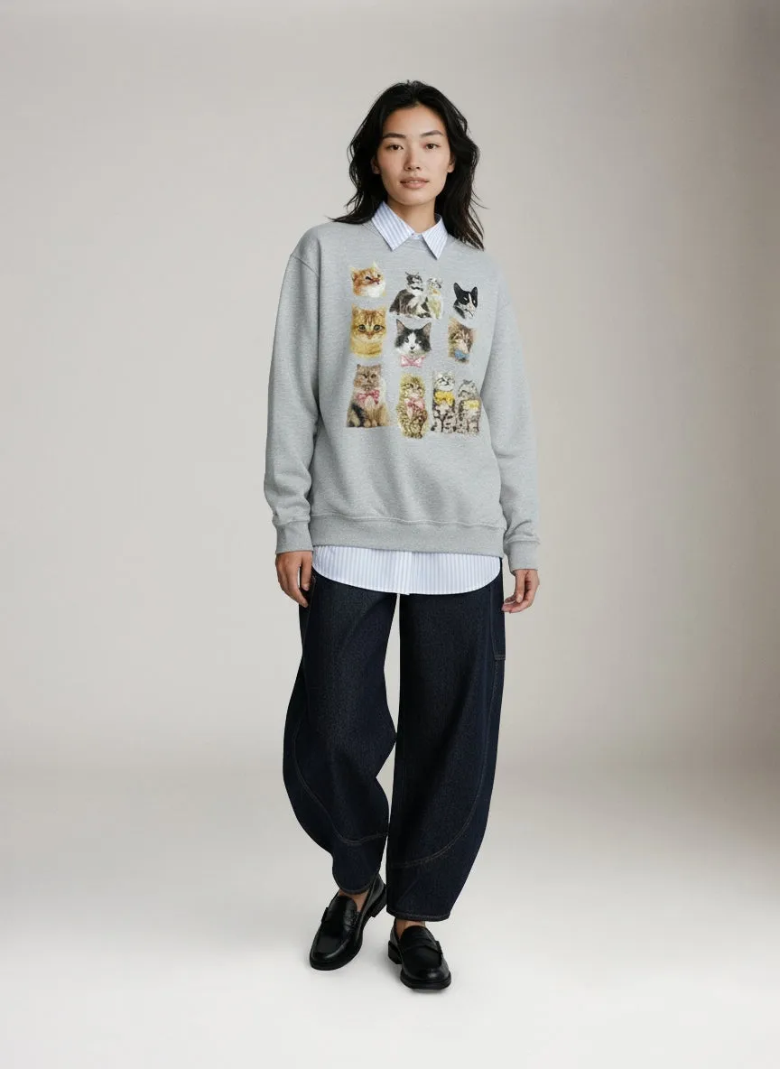 Cats Sweatshirt sold by Plenty