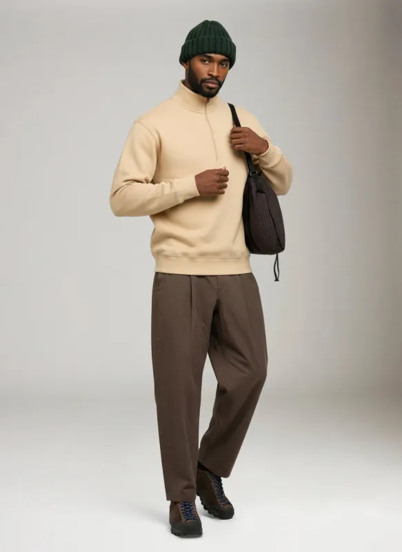 Midweight Fleece Half-Zip Pullover sold by Plenty