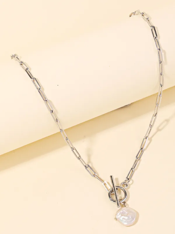 Pearl Chain Necklace sold by Plenty