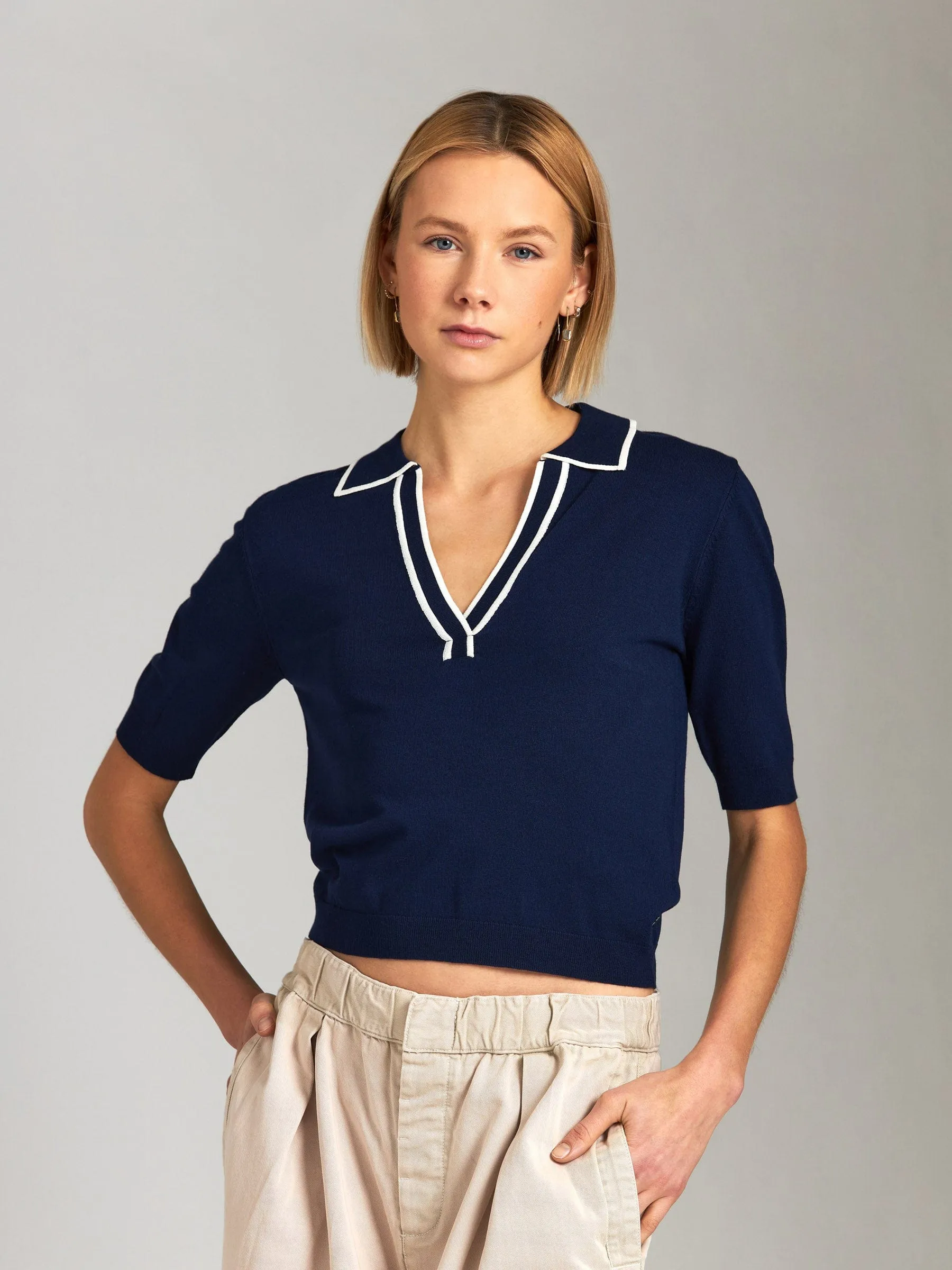 Florence Polo Sweater sold by Plenty