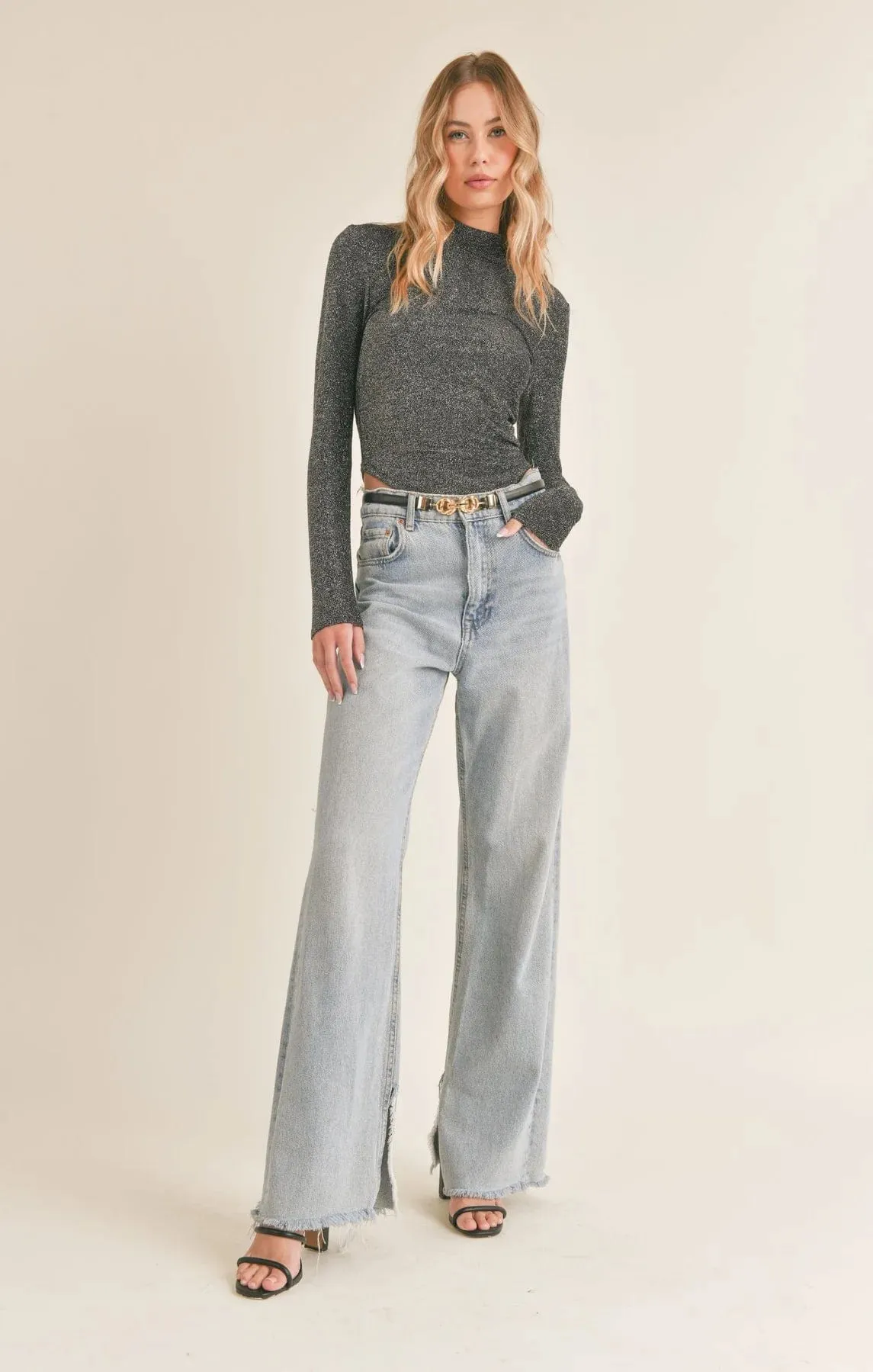 Shimmer In The Light Mockneck Longsleeve sold by Plenty product image thumbnail 4