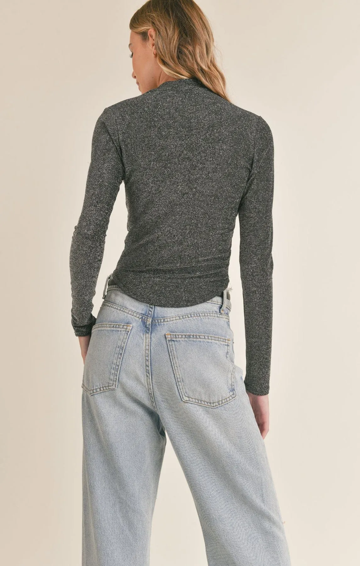Shimmer In The Light Mockneck Longsleeve sold by Plenty product image thumbnail 3