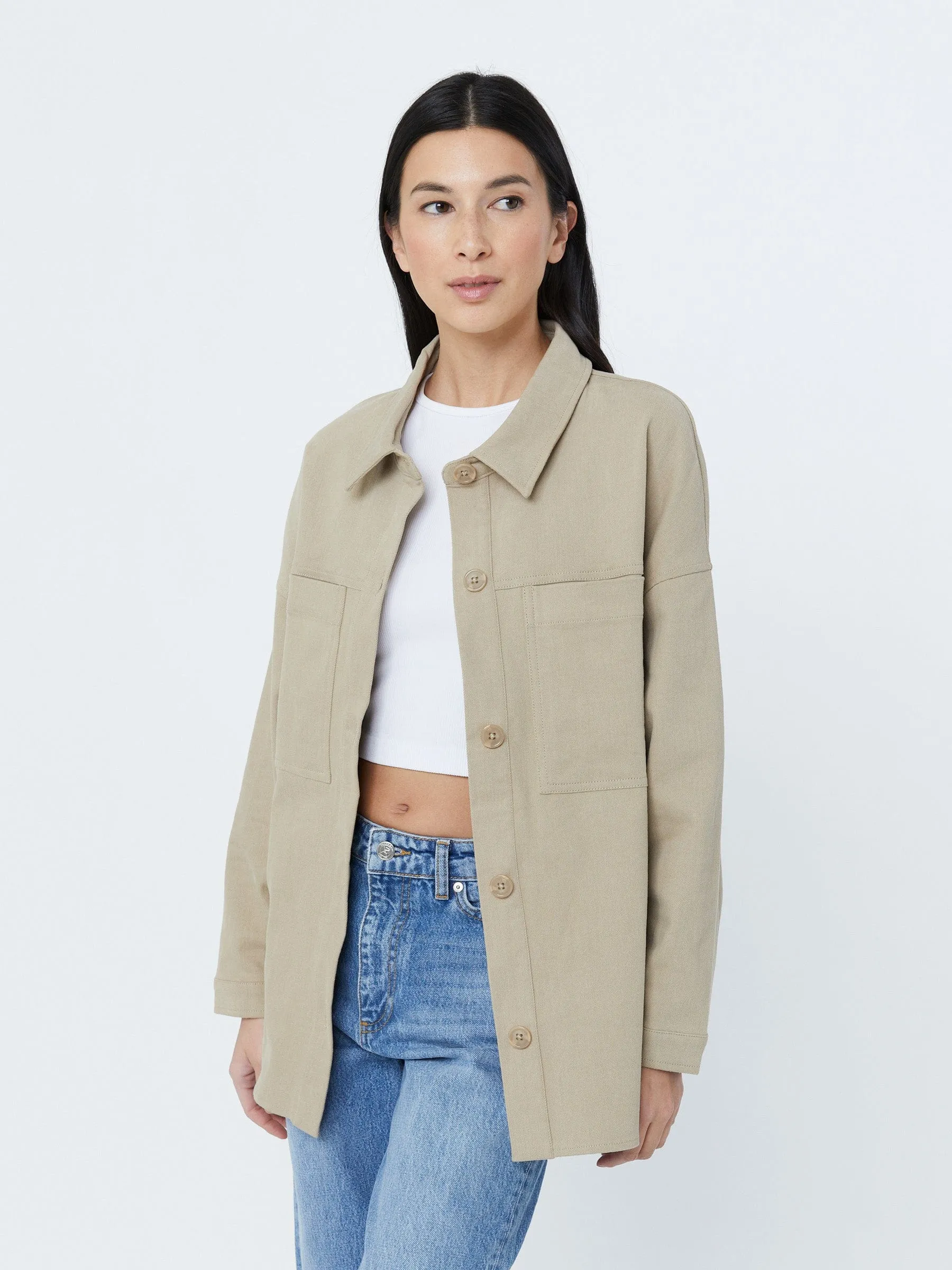 Cotton Twill Emmit Shacket sold by Plenty product image thumbnail 2