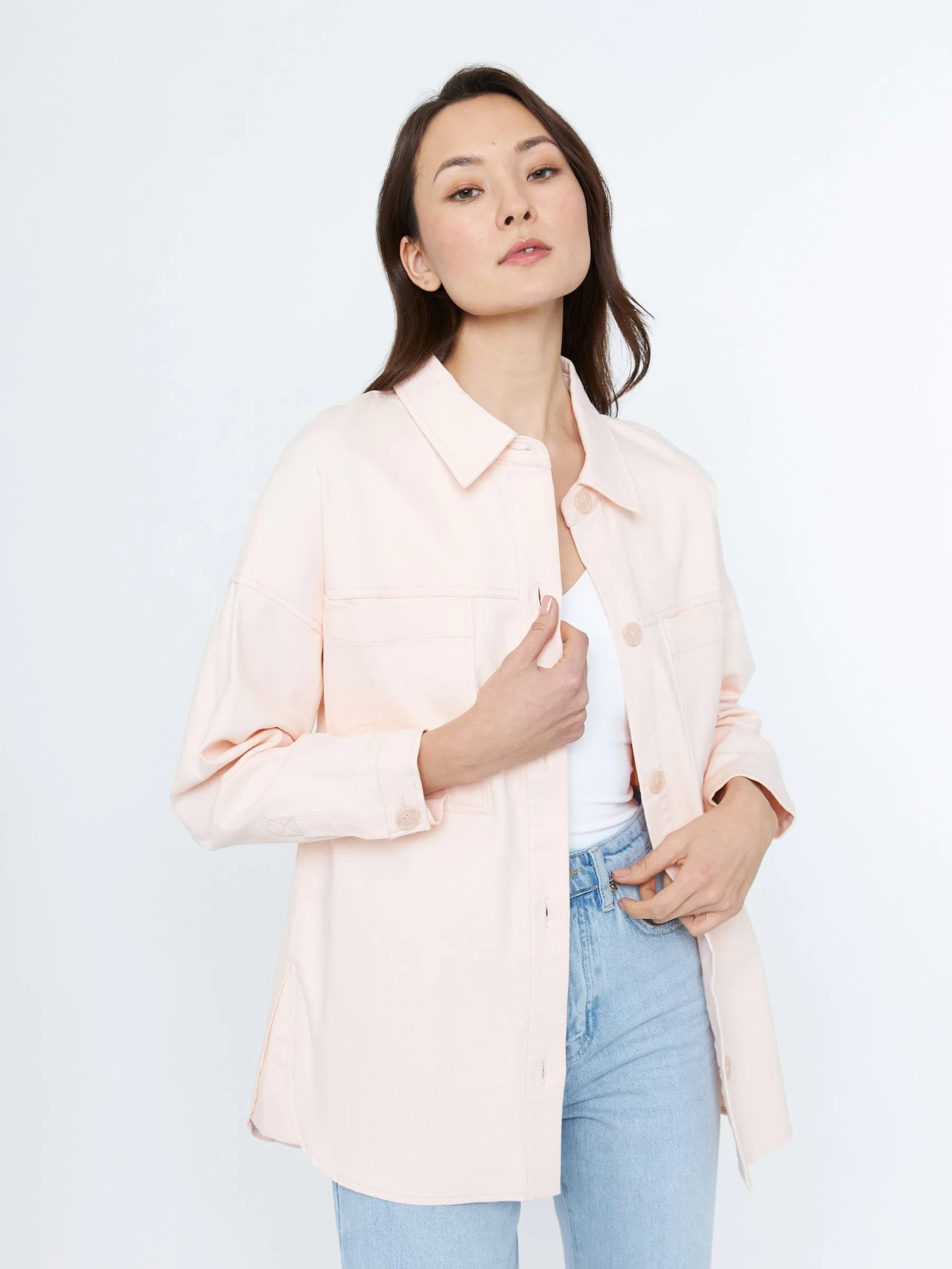 Cotton Twill Emmit Shacket sold by Plenty product image thumbnail 4