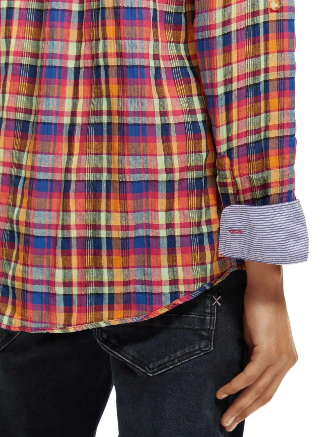 Lightweight Voile Seersucker Shirt sold by Plenty product image thumbnail 4