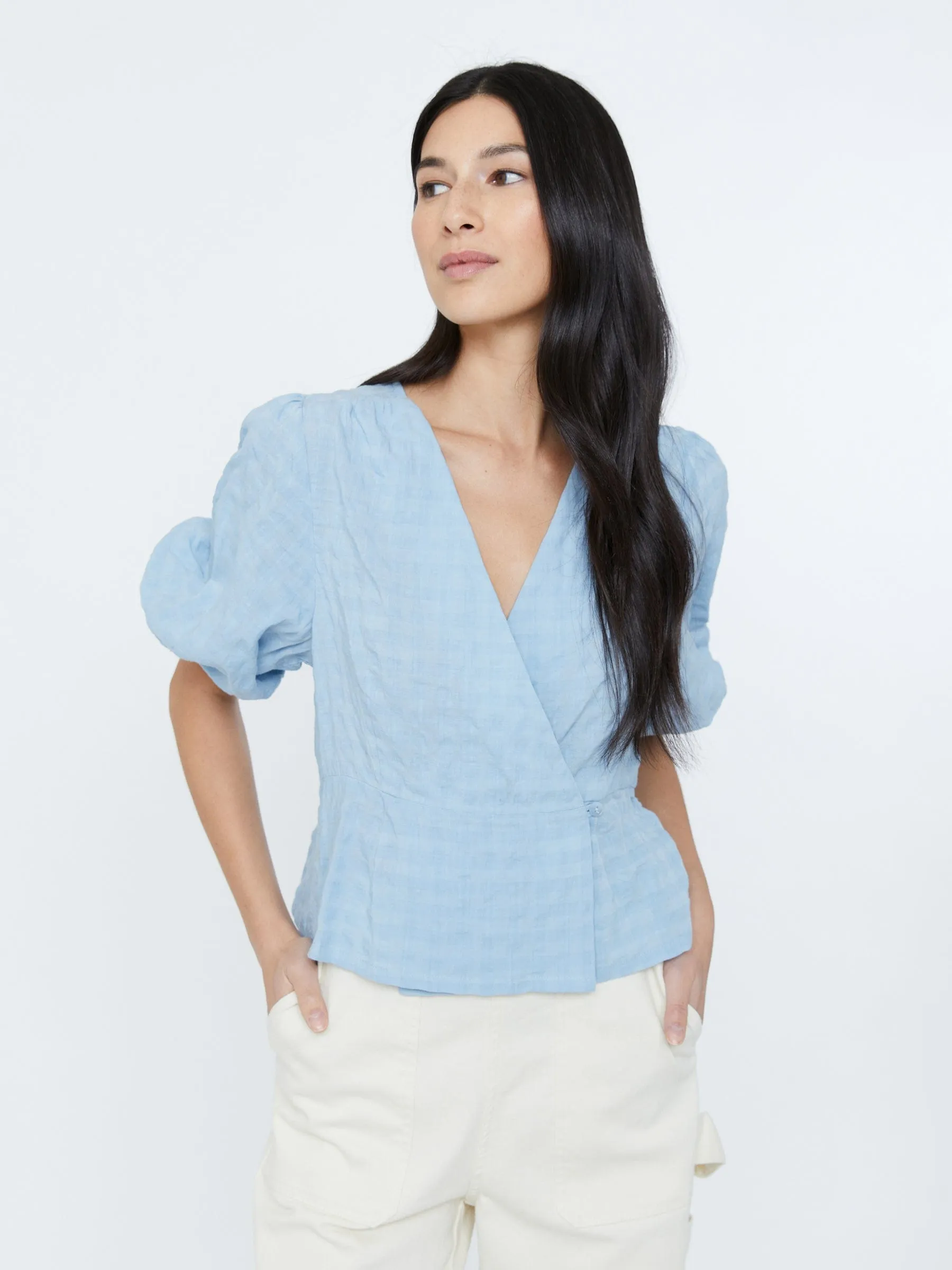 Alita Soft Peplum Blouse sold by Plenty product image thumbnail 4