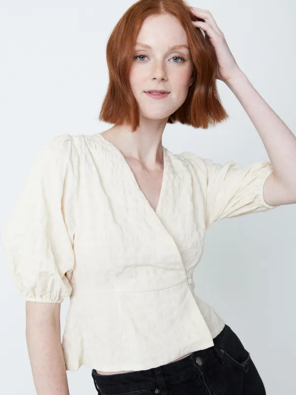 Alita Soft Peplum Blouse sold by Plenty