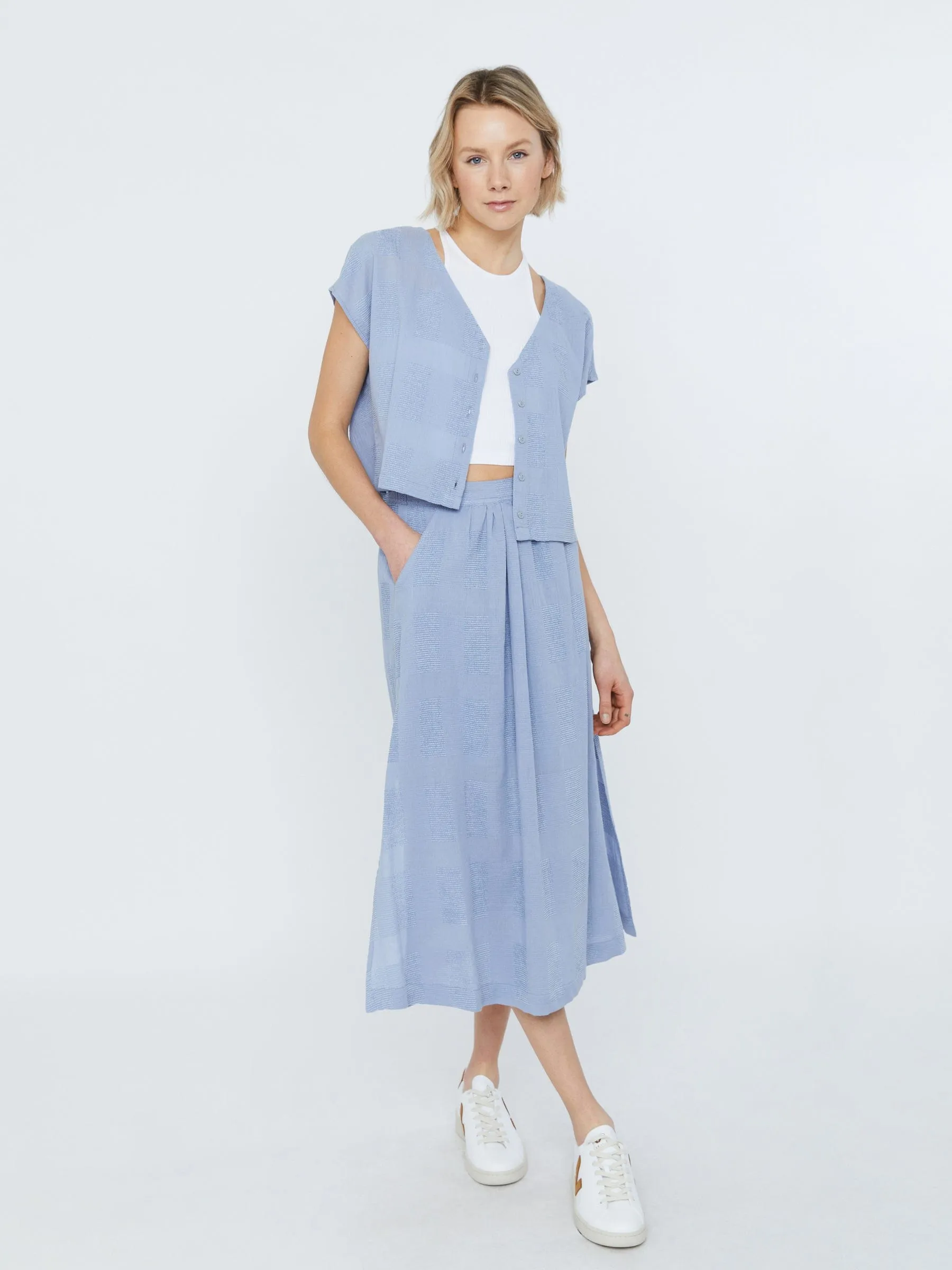 Cotton Check Leyla Blouse sold by Plenty product image thumbnail 5