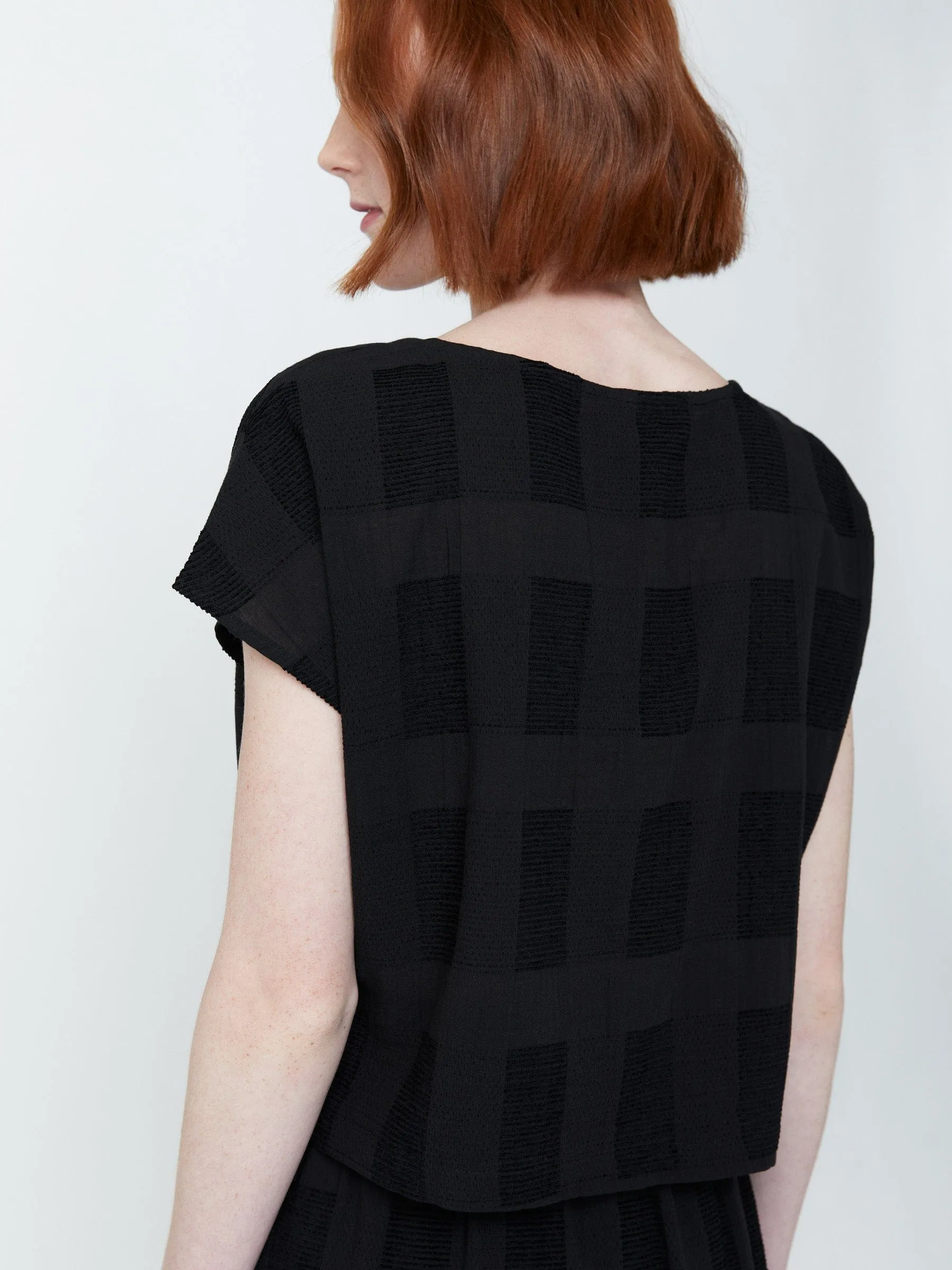 Cotton Check Leyla Blouse sold by Plenty product image thumbnail 3
