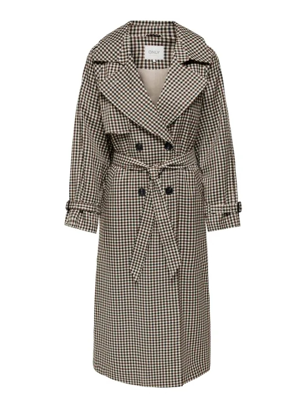 Chloe Check Trench Coat sold by Plenty