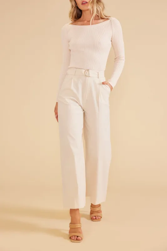 Boat Neck Knit Top sold by Plenty