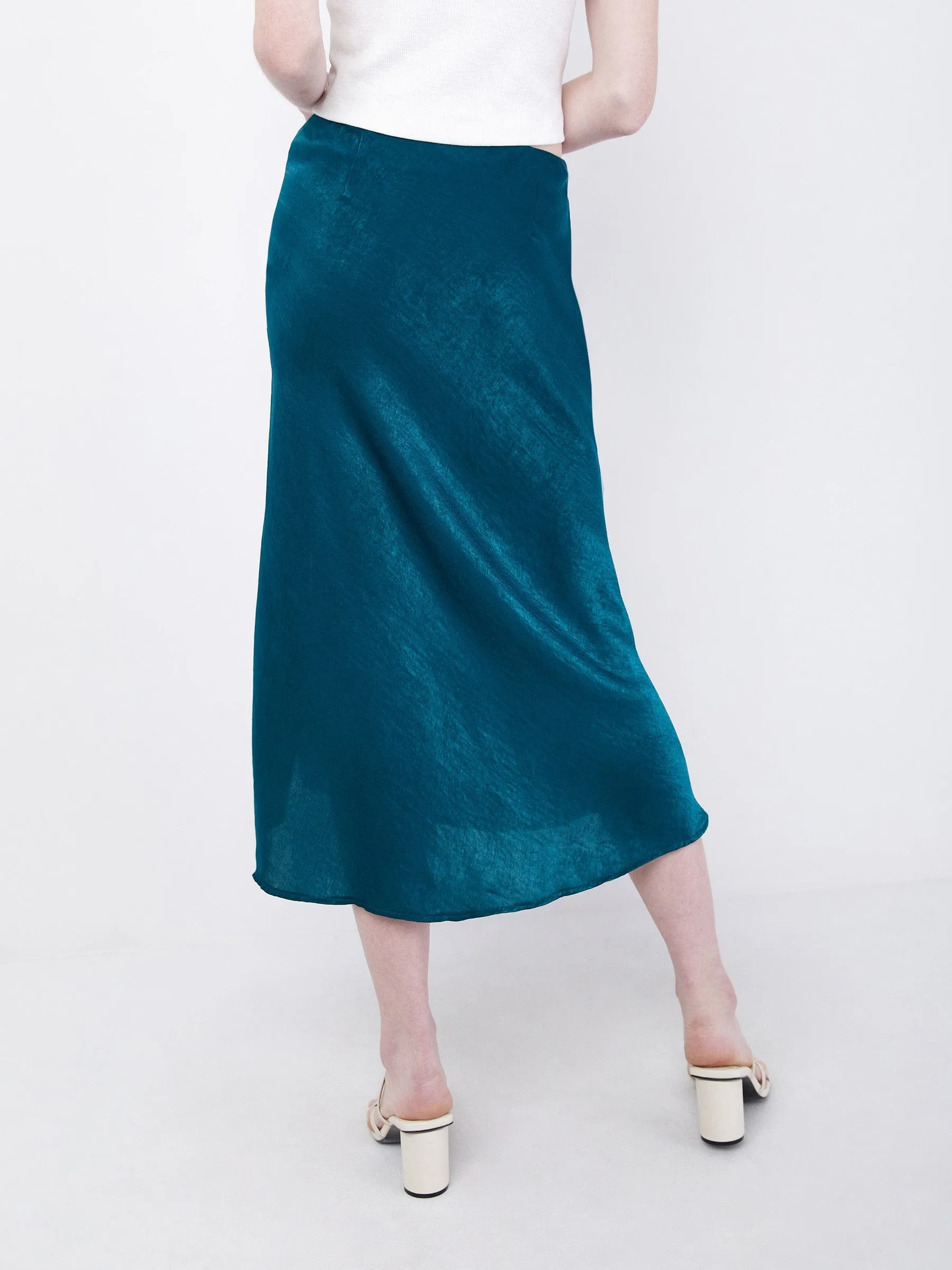 Satin Maribel Bias Skirt sold by Plenty product image thumbnail 4