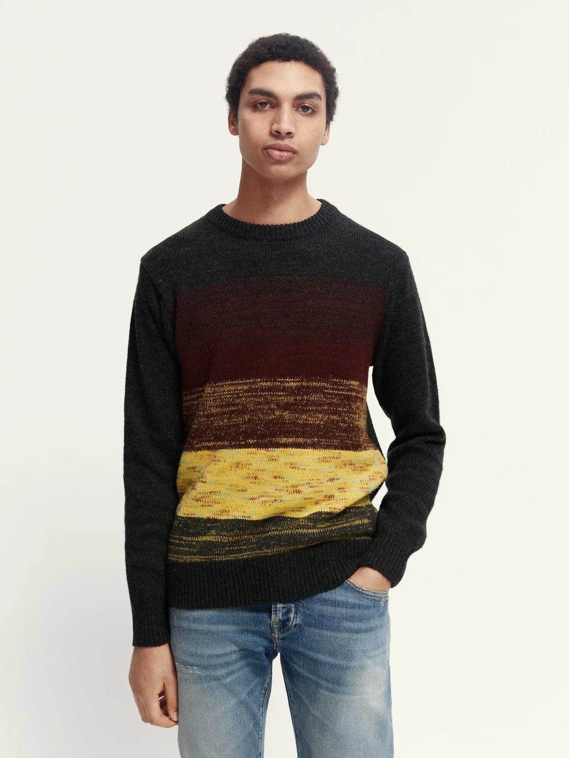 Contrast Gradient Sweater sold by Plenty