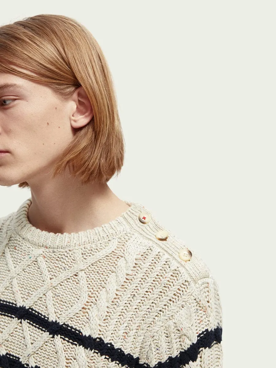 Speckle Cable Knit Sweater sold by Plenty product image thumbnail 4