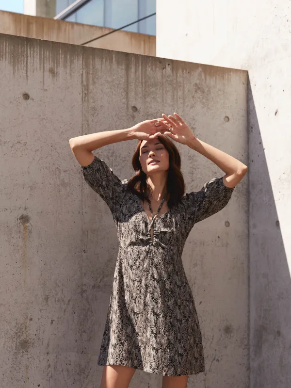 Print Bai Tie Dress sold by Plenty