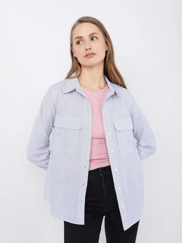 Stripe Lucie Shirt sold by Plenty