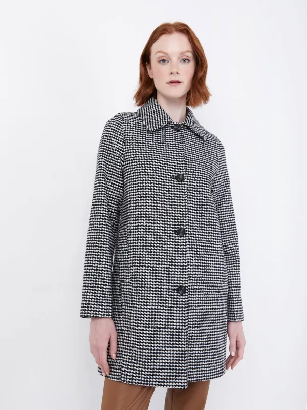 Houndstooth Simon Coat sold by Plenty