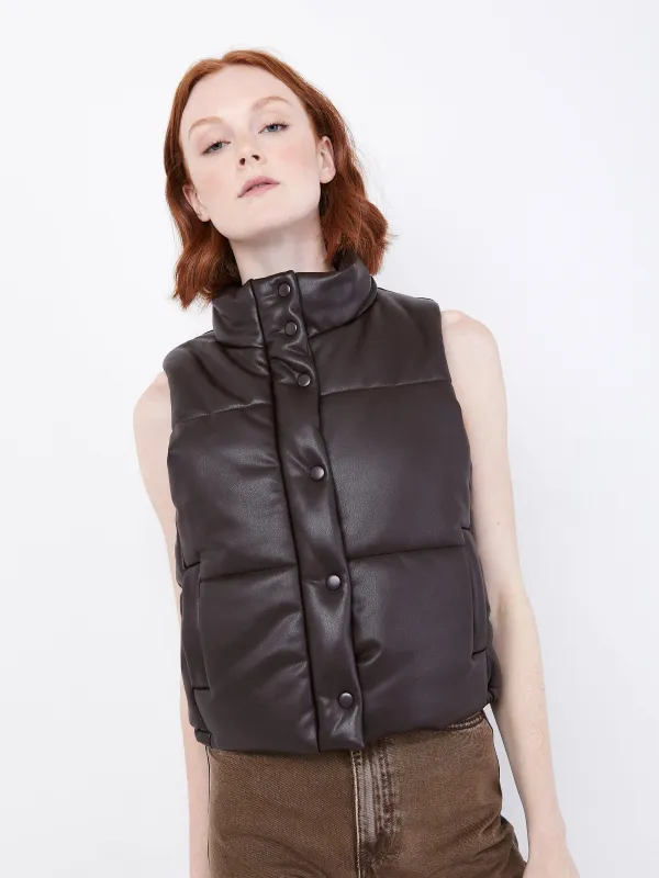 Vegan Leather Cypher Vest sold by Plenty