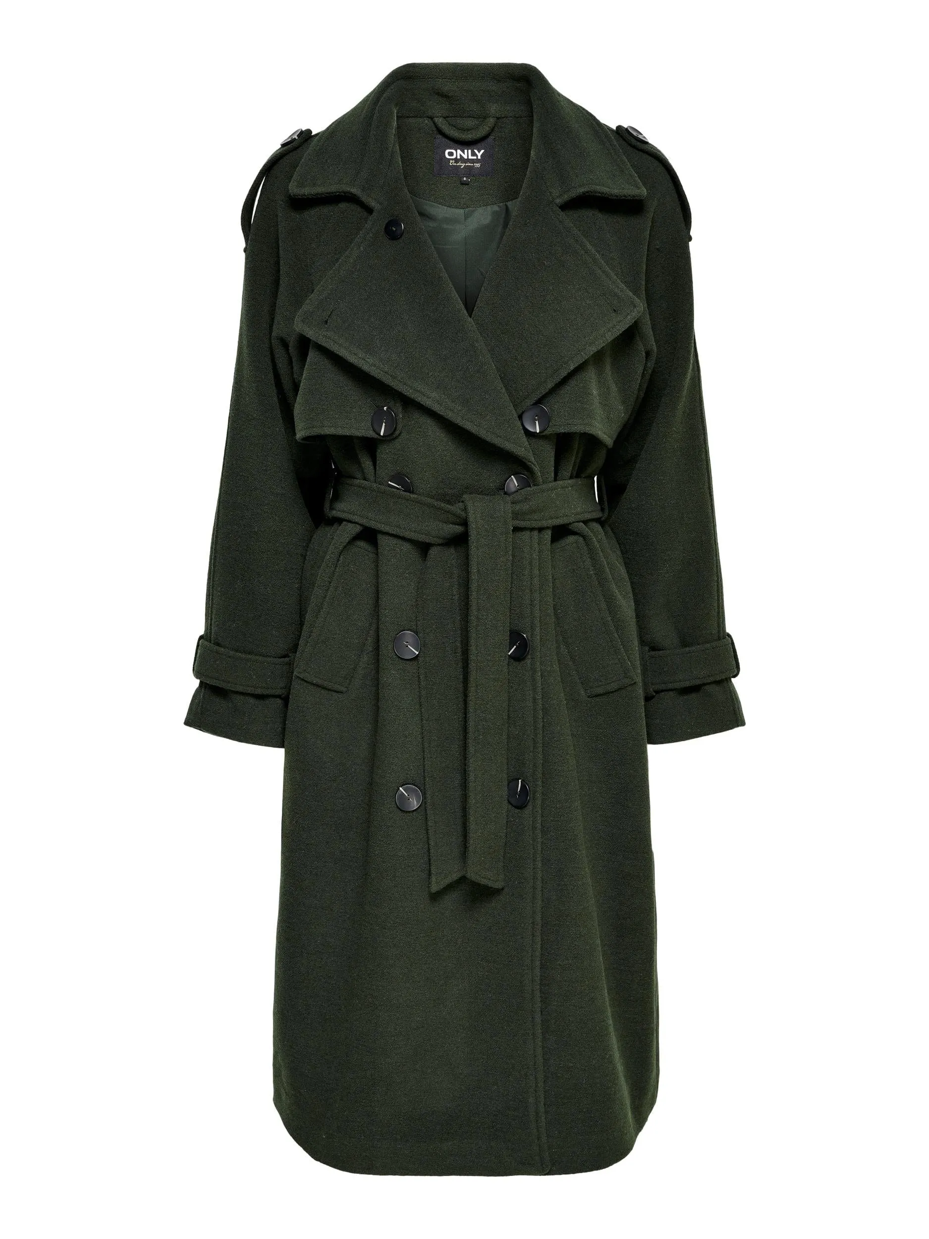Alvina Wool Trench Coat sold by Plenty