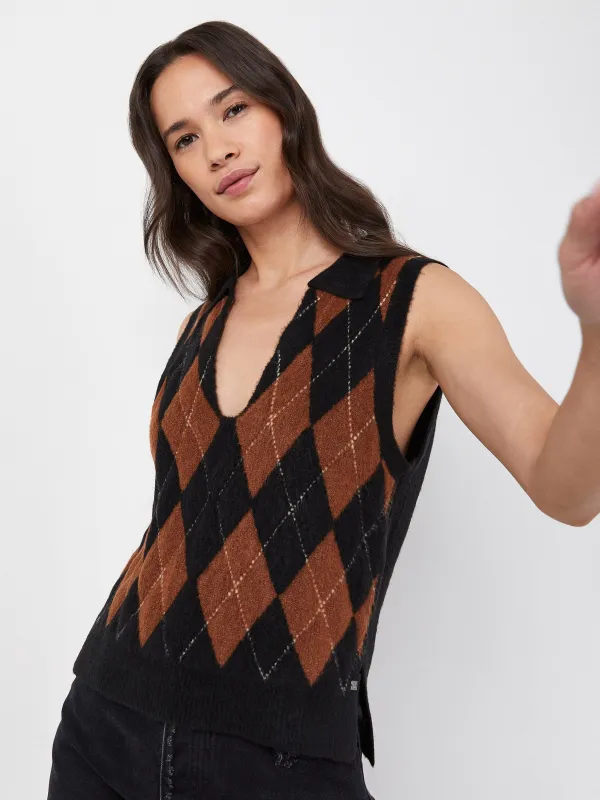 Argyle Winifred Vest sold by Plenty
