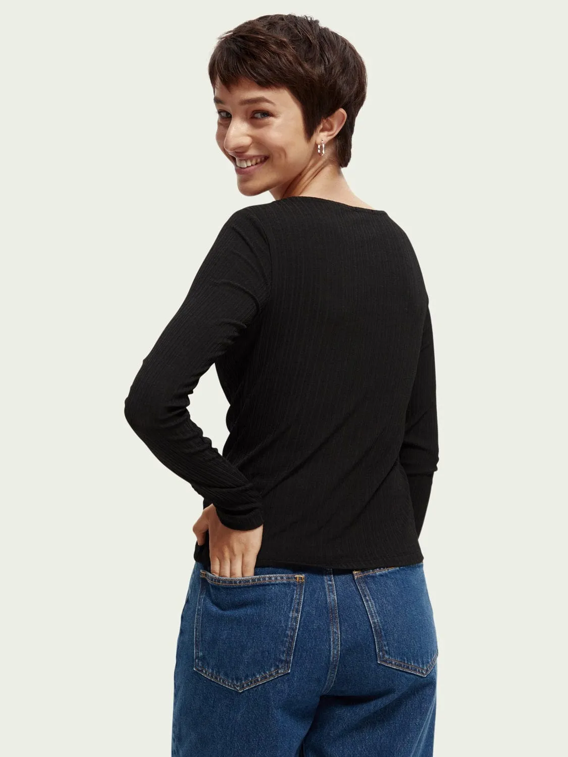 Twist Neck Slim-Fit Top sold by Plenty product image thumbnail 4